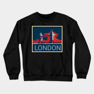 London - Shepard Fairey style design Crewneck Sweatshirt